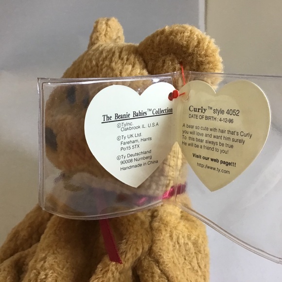 Ty Curly Beanie Baby - Picture 2 of 4